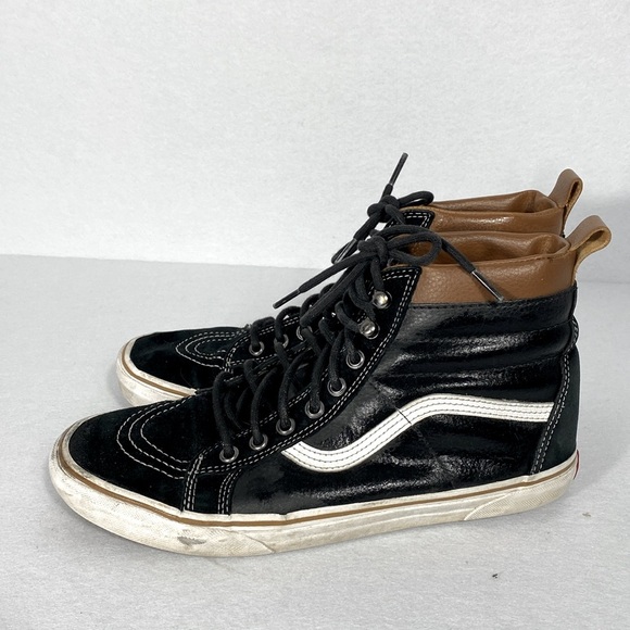 Vans Sk8-Hi Scotchguard Black and Tan High-Top Sneakers size 10.5 - Picture 9 of 12